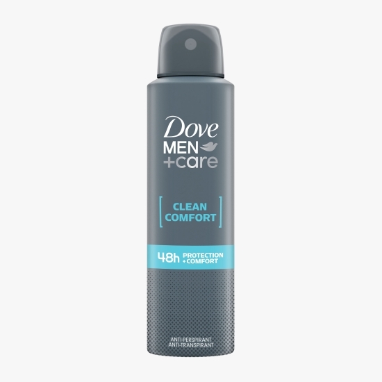 Antiperspirant spray pentru bărbați Men+Care Clean Comfort 150ml