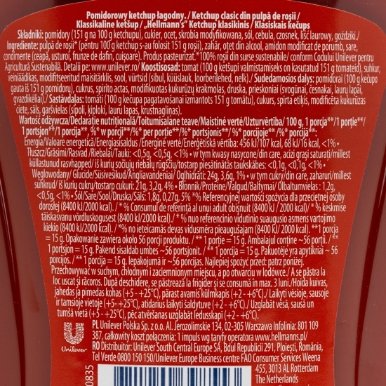 Sos Ketchup Clasic 840g