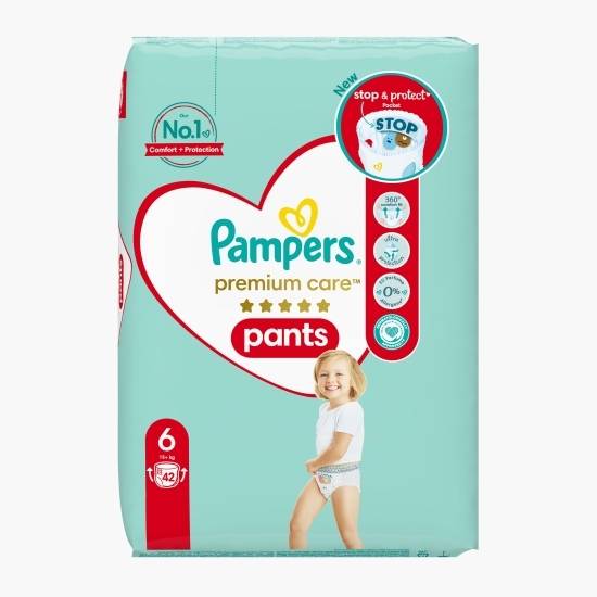 Scutece chiloțel Pants Premium Care Jumbo Pack mărimea 6, 15+ kg, 42 buc