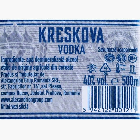Vodcă Kreskova 40% alc. 0.5l