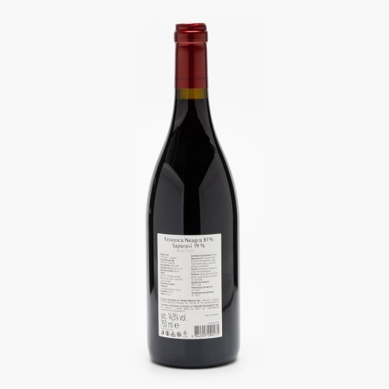 Vin roșu sec Fetească Neagră & Saperavi, 14.5%, 0.75l
