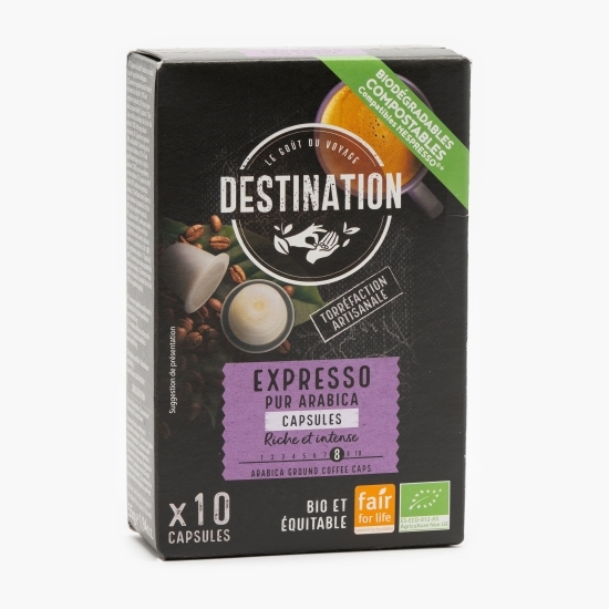 Capsule cafea espresso Arabica Destination eco 10 băuturi 55g