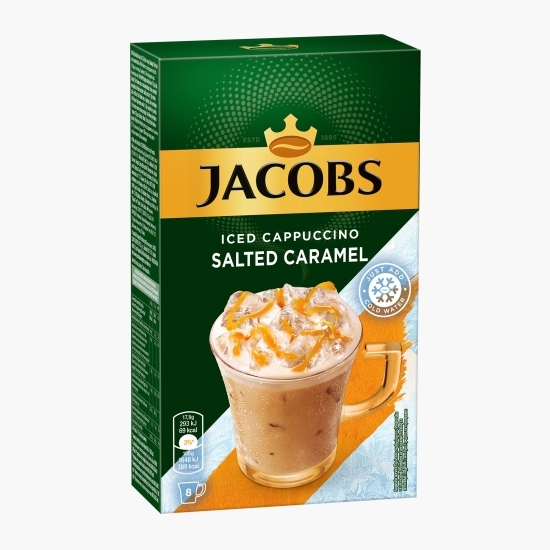 Cafea solubilă Iced Cappuccino salted caramel plicuri 8x17.8g