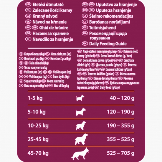 Hrană uscată pentru câini adult, 10kg, vită și legume