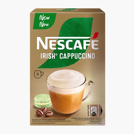 Cappuccino Irish plicuri 8x14g, mix de cafea instant