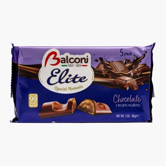 Napolitane Elite cu umplutură de ciocolată și glazură de ciocolată cu lapte 86g