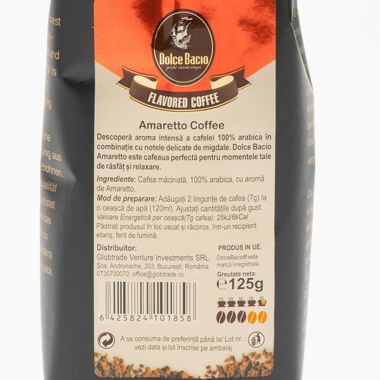 Cafea măcinată cu aromă de Amaretto 125g