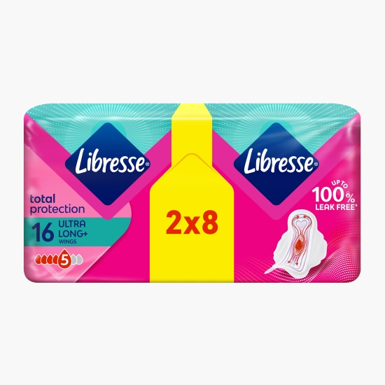 Absorbante Ultra Long Duo Heavy cu aripioare 16 buc