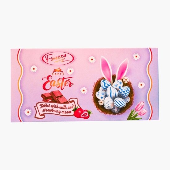Ciocolată cu aromă de căpșuni Easter 90g