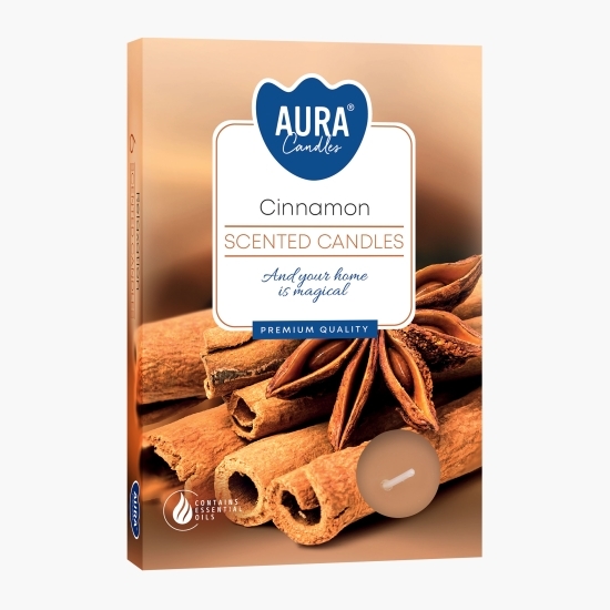 Lumânare pastilă Scorțișoară 6 buc