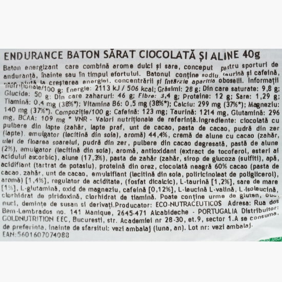 Baton sărat ciocolată Salt Bar 40g