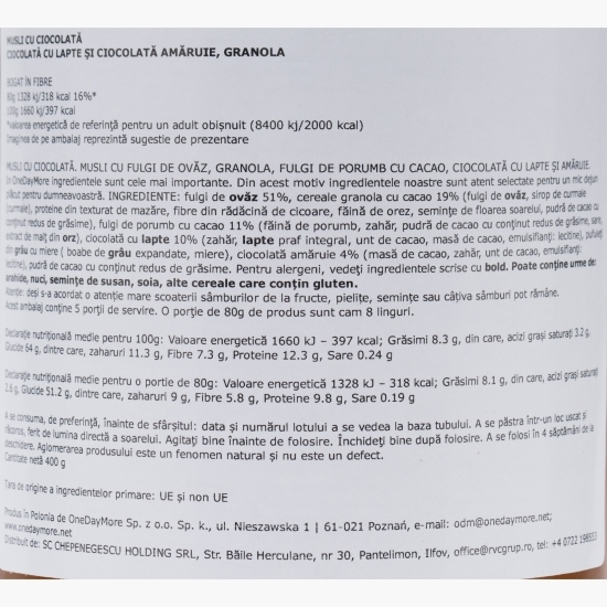Muesli cu ciocolată 400g