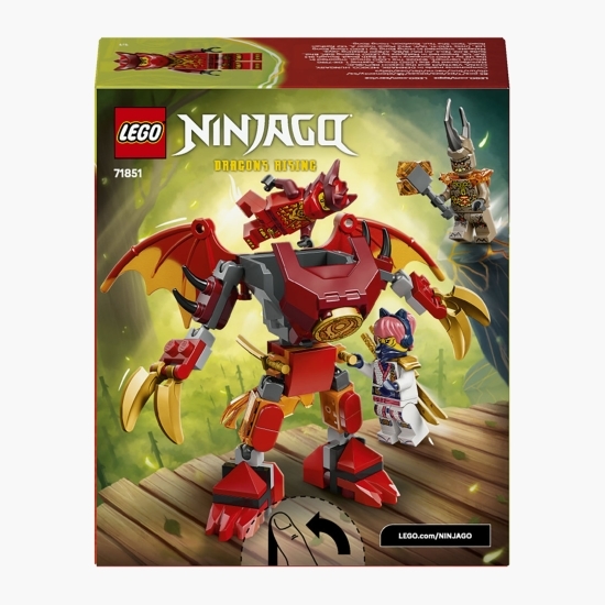 Pachet de luptă cu robotul dragon al lui Kai, 71851 Ninjago, 85 piese, +6 ani