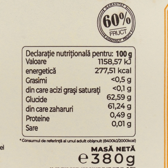 Dulceață de prune cu miez de nucă, gătită la ceaun pe foc de lemne 380g