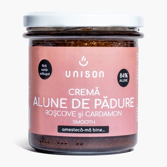 Cremă de alune de pădure cu roșcove și cardamon, fără zahăr, 300g