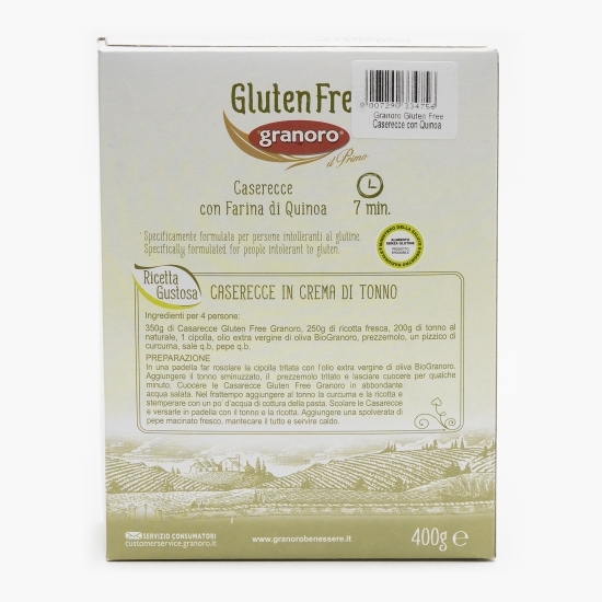 Paste Casarecce fără gluten cu făină de quinoa 400g