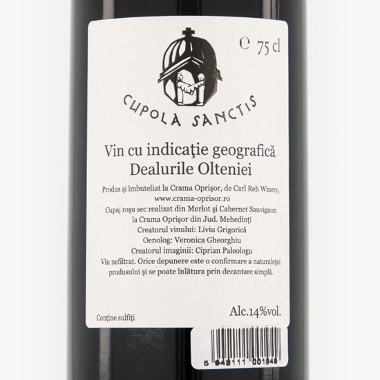 Vin roșu sec Sfântul Gheorghe, 14%, 0.75l
