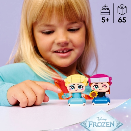 Regatul de gheață - Miniprințesele Anna și Elsa, 43284 Disney, 65 piese, +5 ani