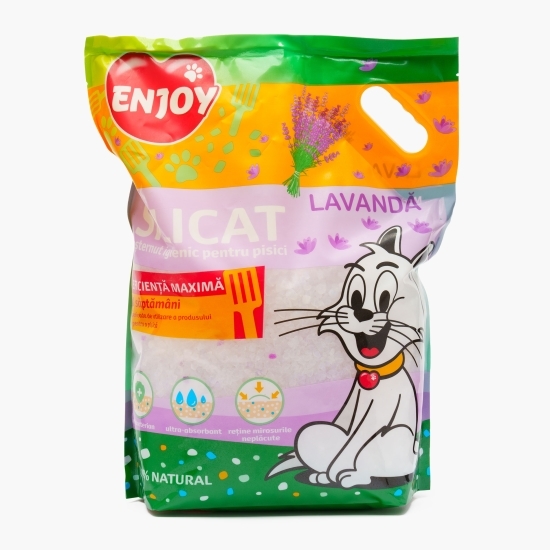 Așternut igienic pentru pisici silicat, lavandă, 7.6l