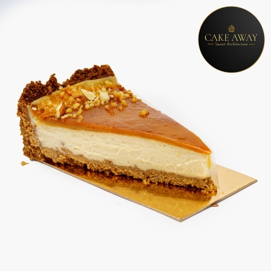Cheescake vegan cu banane și caramel 120g