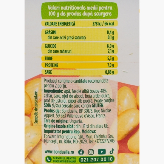 Fasole albă boabe 400g