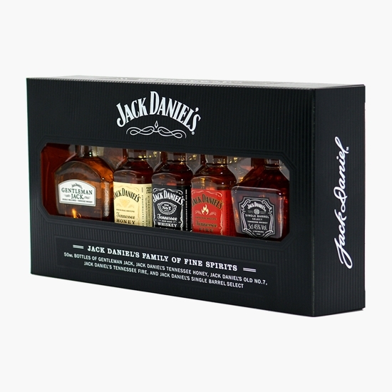 Selecție miniaturi Tennessee Whiskey Family 40% 5x0.05l