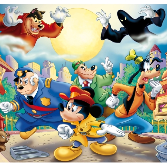 Puzzle Mickey Mouse detectiv 2 in 1, +4 ani