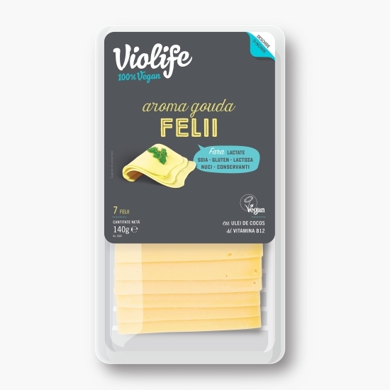 Felii vegetale cu aromă de gouda 140g