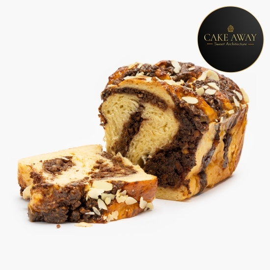 Cozonac cu nucă, portocală confiată și nutella 1.1kg