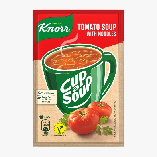 Supă instant Roșii cu tăiței, Cup a Soup 19g