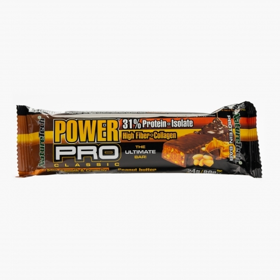 Baton energizant Power Pro 31% proteină, cookies și bucăți de ciocolată 80g