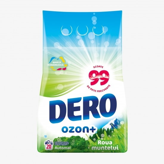 Detergent de rufe pudră automat Ozon+ „Roua muntelui” 20 spălări, 2kg
