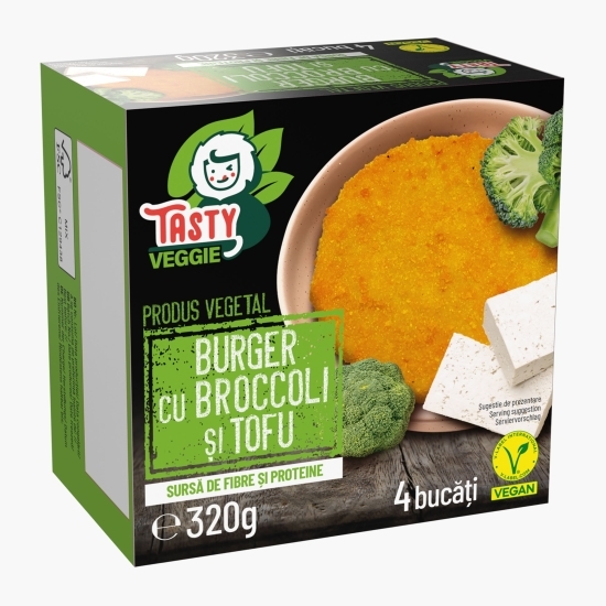 Burger vegan cu broccoli și tofu 4x80g