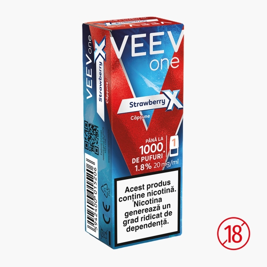 Capsulă pentru țigară electronică Strawberry X 1.8%, 20mg/ml nicotină, 1000 puffs