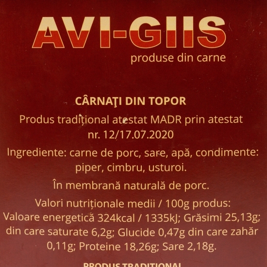 Cârnați din topor 450g