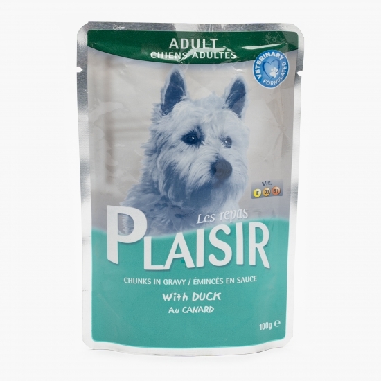 Hrană umedă pentru câini adult, 100g, rață