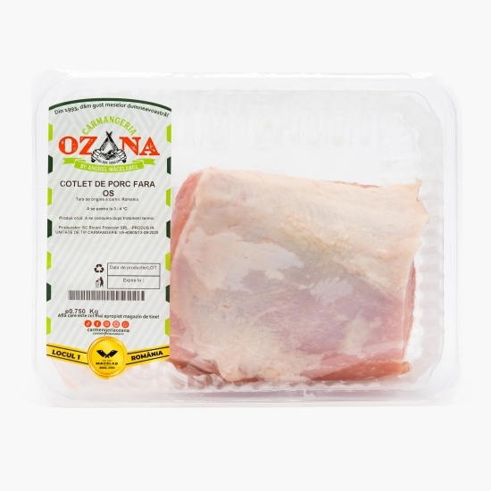 Cotlet de porc fără os 750g