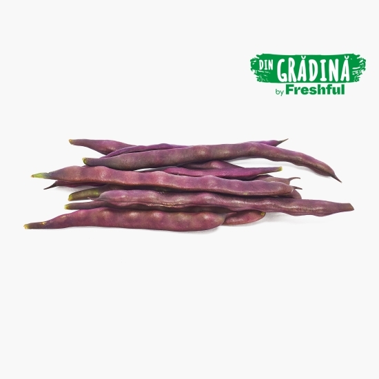 Fasole violet lată păstăi eco România 400g