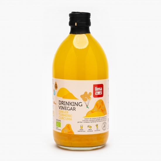 Oțet de mere pentru băut cu ghimbir și turmeric eco 500ml