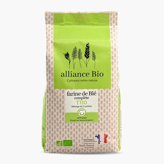 Făină integrală de grâu eco T110, 1kg