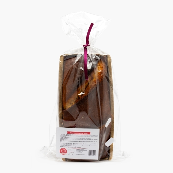 Cozonac cu nuca si cacao 950g