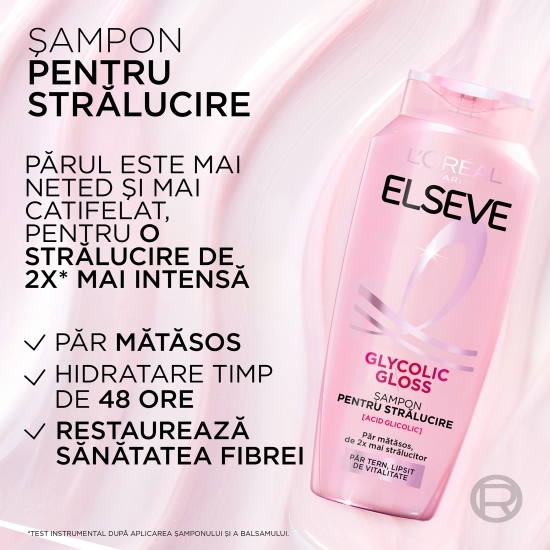 Șampon pentru păr strălucitor Glycolic Gloss 250ml