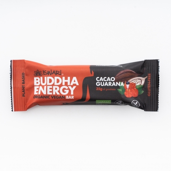 Baton energizant eco Buddha cu guarana și cacao 35g