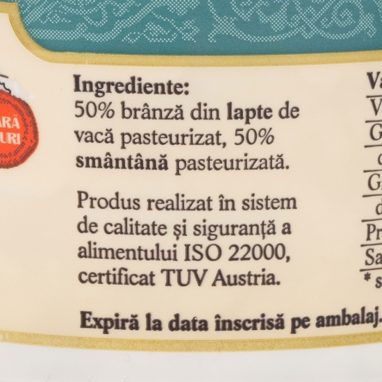 Brânză Făgăraș 20% grăsime 200g