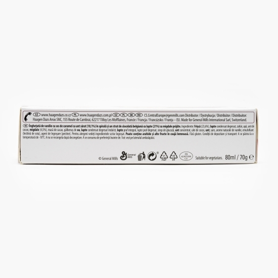 Înghețată de vanilie cu sos de caramel și migdale 70g
