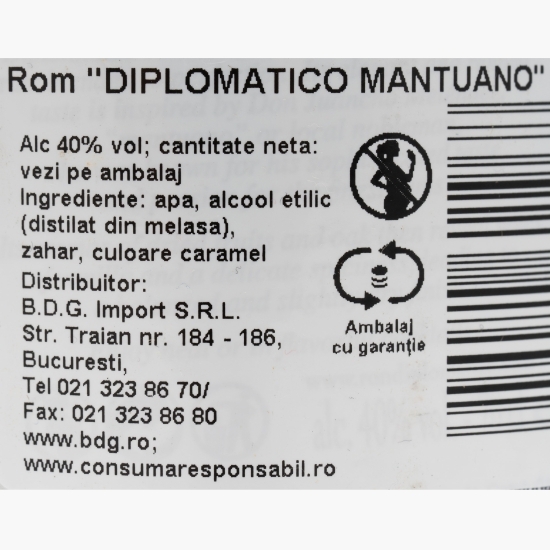 Rom Mantuano 40% alc. 0.70l
