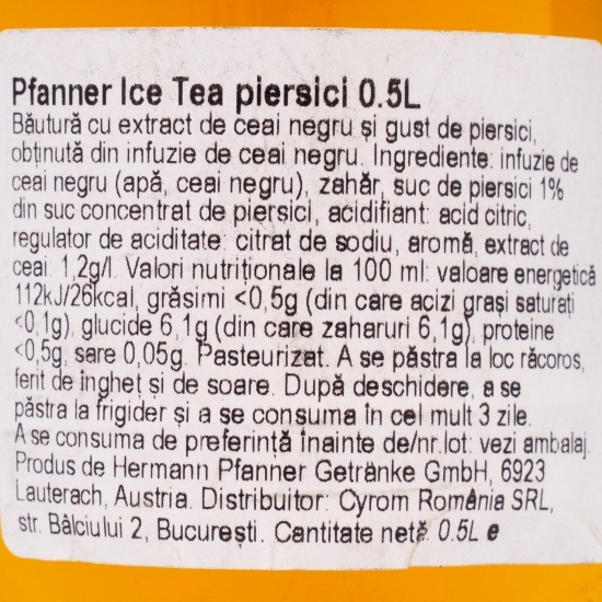 Ice tea piersici 0.5l
