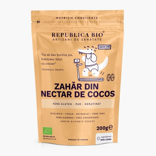 Zahăr din nectar de cocos ecologic, nerafinat 200g