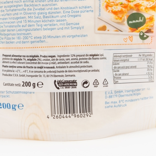 Preparat alimentar ras pe bază de migdale 200g