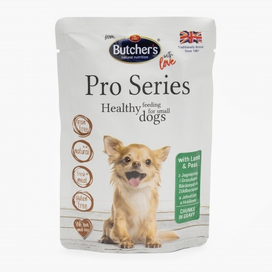 Hrană umedă pentru câini talie mică, 100g, Pro Series miel și mazăre